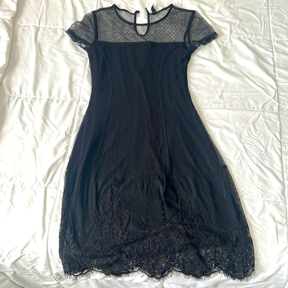 Cute H&M black lace dress. Size XS.